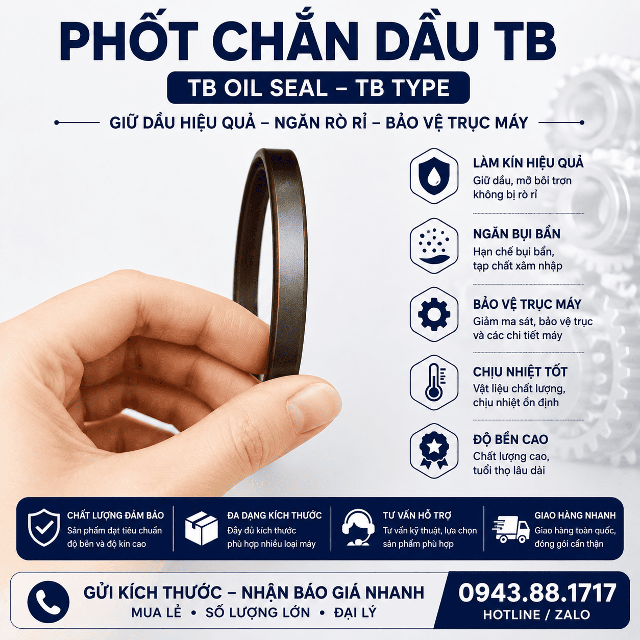 Phốt chắn dầu TB - Ảnh 6