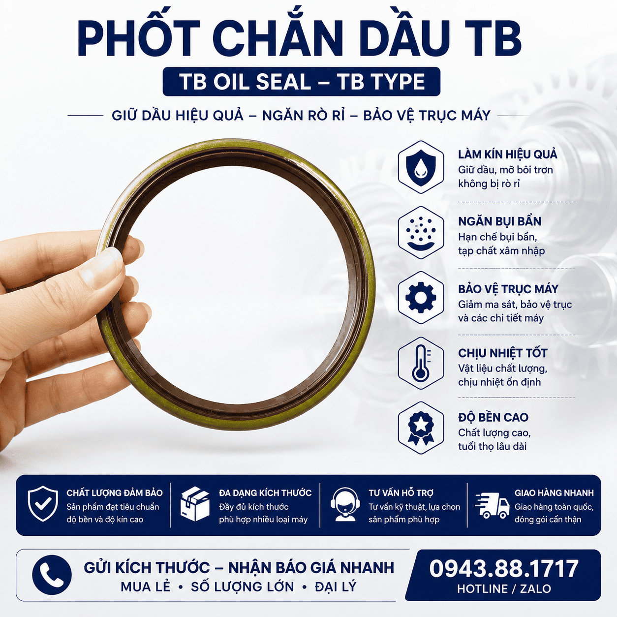 Phốt chắn dầu TB - Ảnh 4