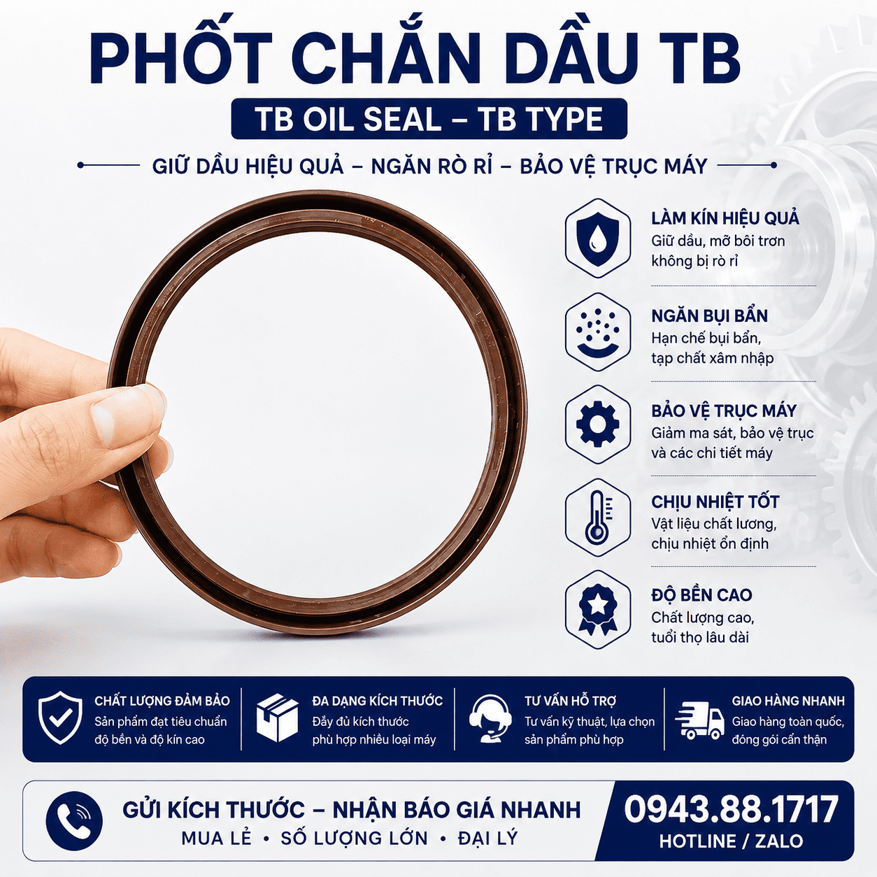 Phốt chắn dầu TB - Ảnh 5