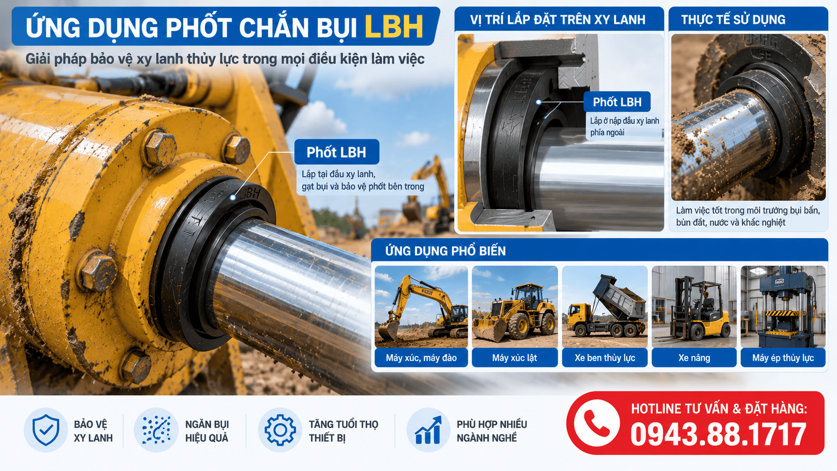 Phốt LBH được sử dụng ở đâu?