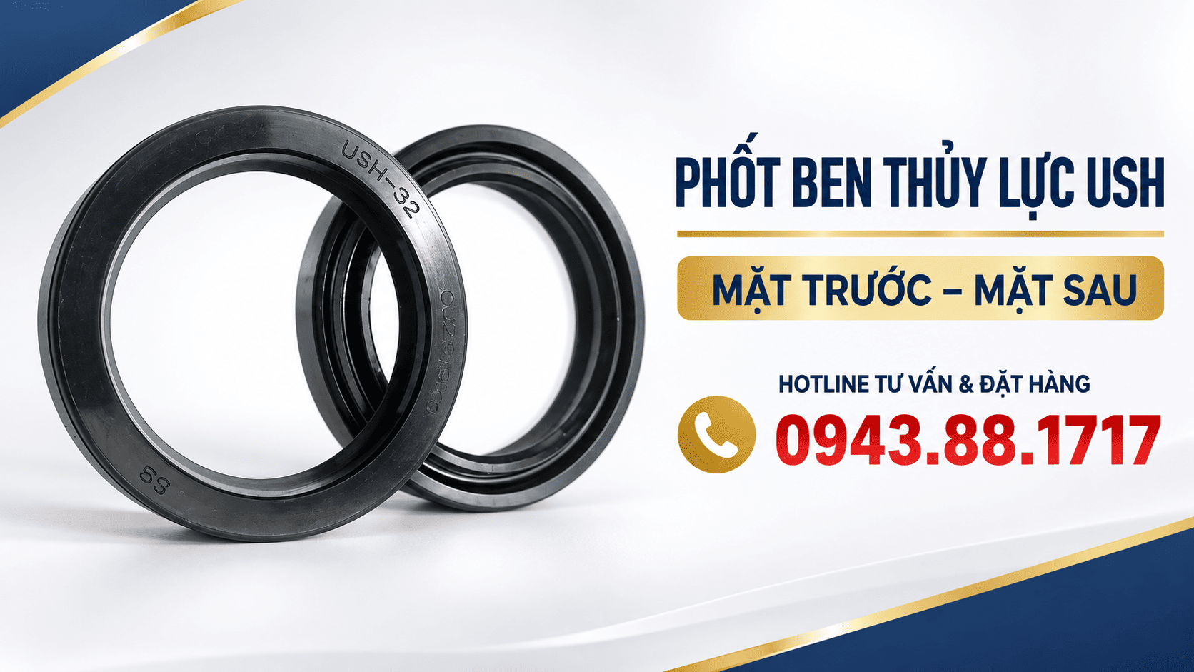 Phốt ben thủy lực USH – Phớt piston và cần ben, đủ kích thước