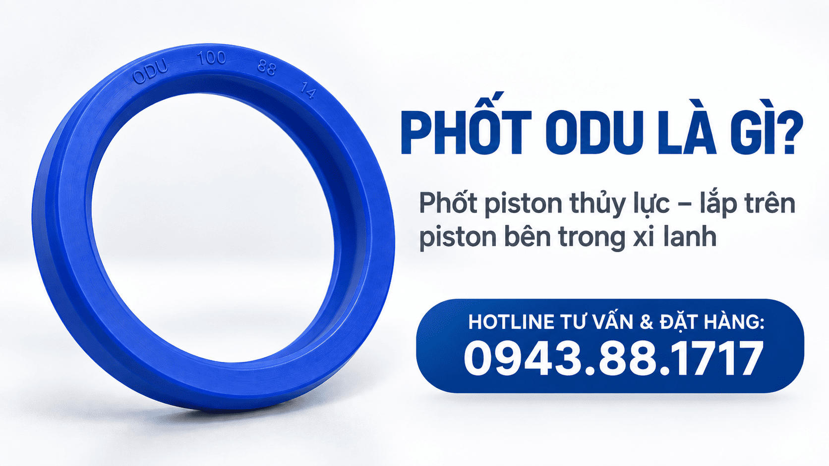 Phốt Thủy Lực Piston ODU – Phốt Piston PU Cho Xi Lanh Thủy Lực