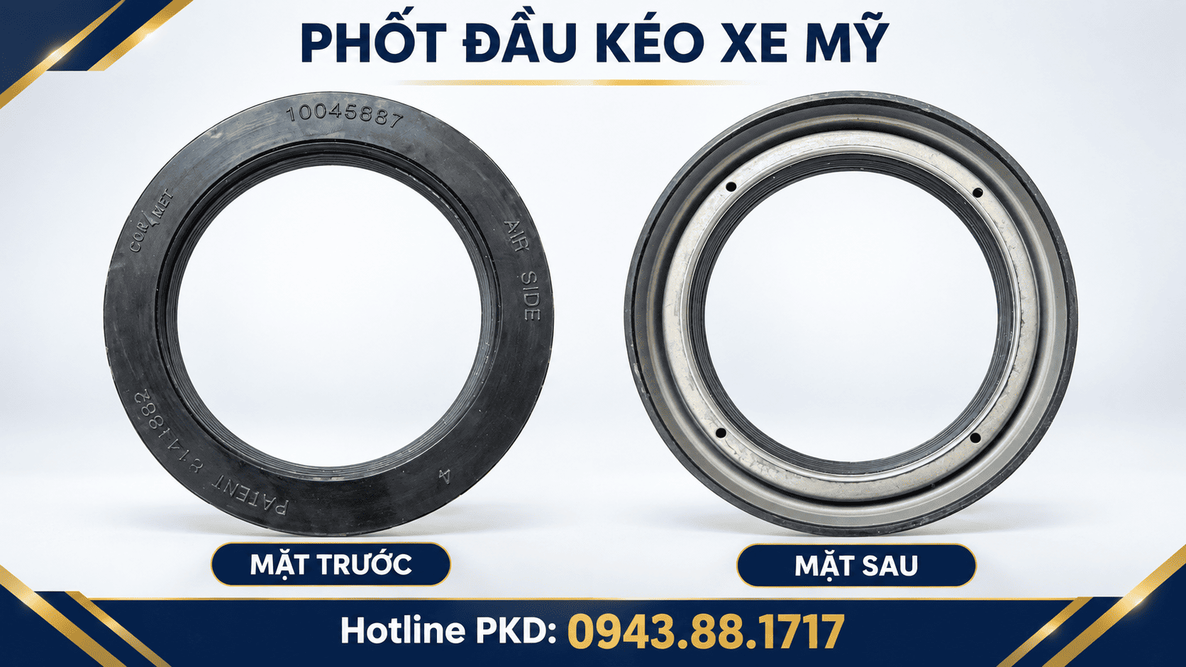Phốt đầu kéo xe Mỹ dùng cho moay ơ xe tải