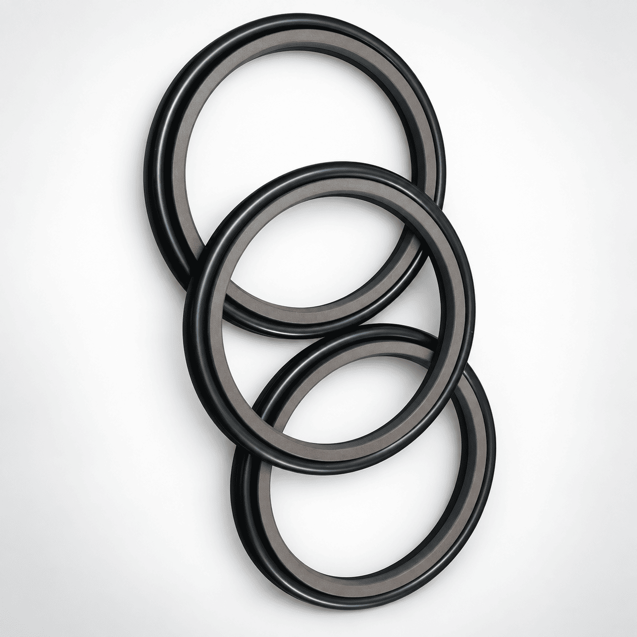 Phốt giảm áp thủy lực HBT STD dạng Step Seal PTFE O-ring