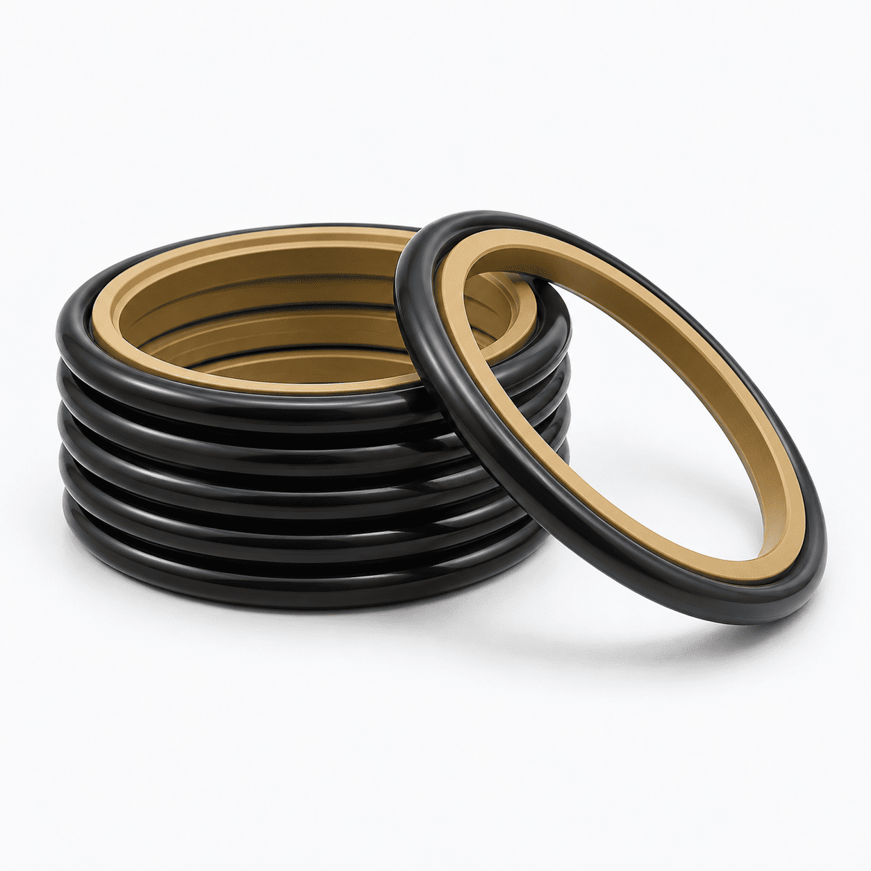 Bộ phốt giảm áp thủy lực HBT STD PTFE kết hợp O-ring