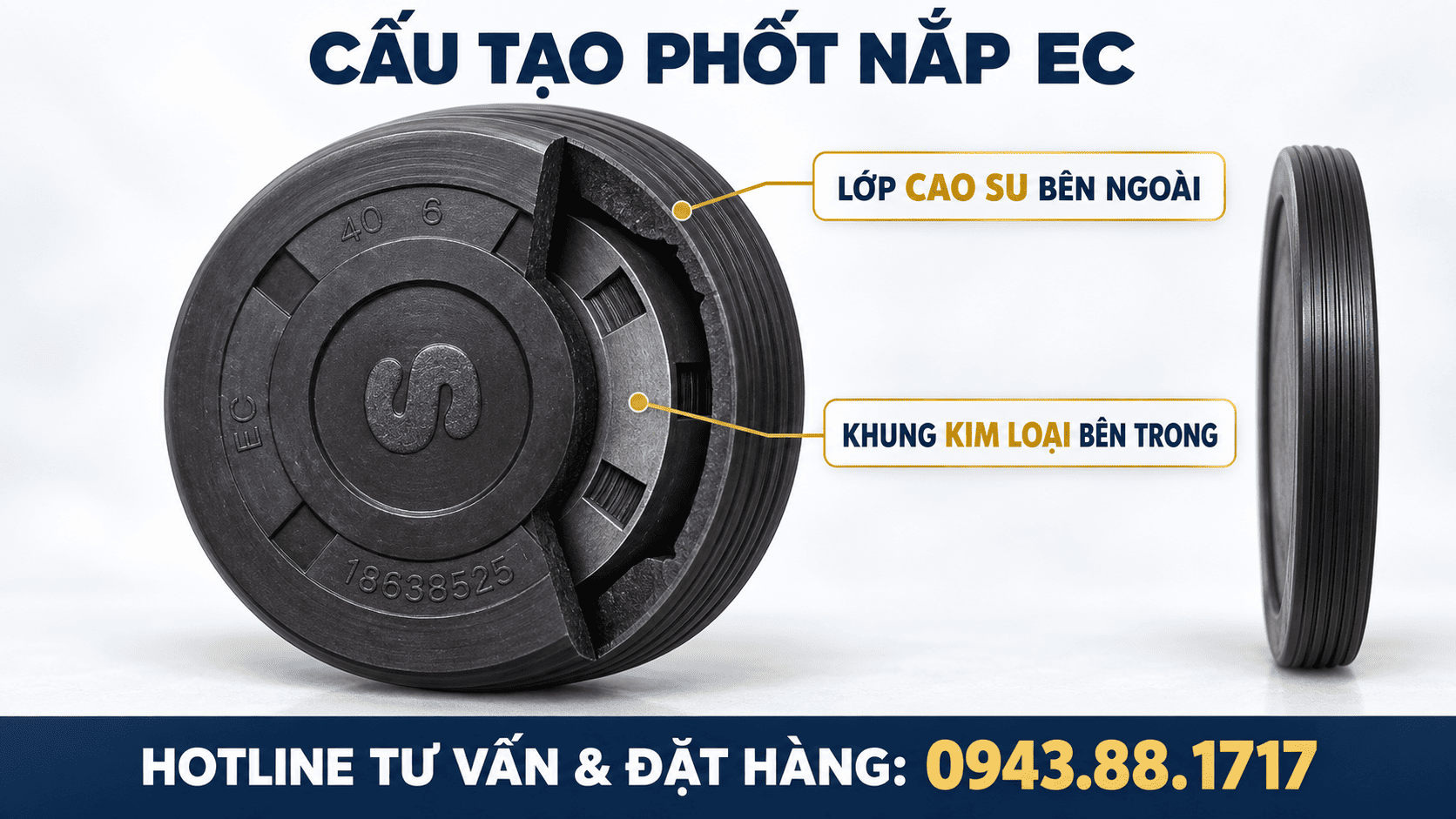 Cấu tạo phốt nắp EC