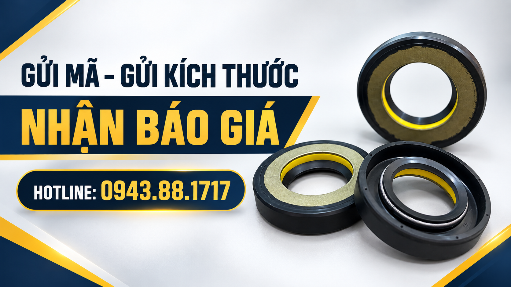 Gửi mã và kích thước nhận báo giá phốt tay lái