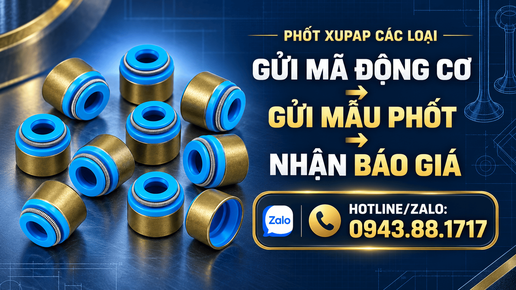Mua phốt xupap ở đâu uy tín, giá tốt?