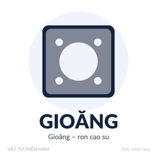 Gioăng – ron cao su – Vật Tư Miền Nam (ảnh minh hoạ)