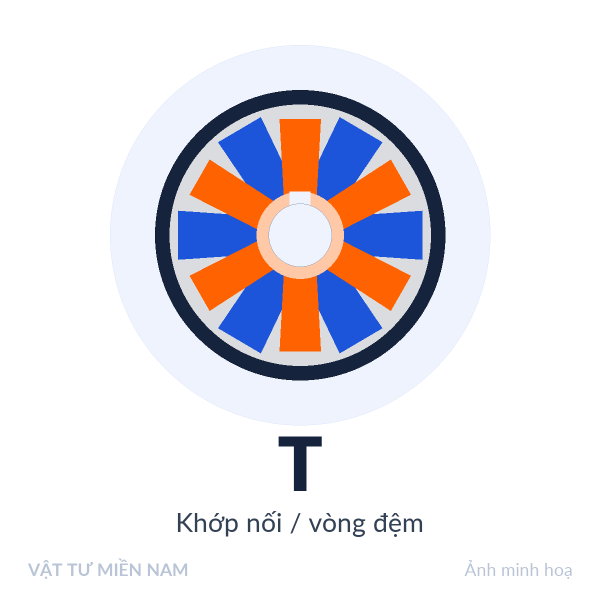 Khớp nối / vòng đệm T – Vật Tư Miền Nam (ảnh minh hoạ)