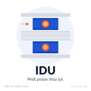 Phốt thủy lực piston IDU – Vật Tư Miền Nam (ảnh minh hoạ)